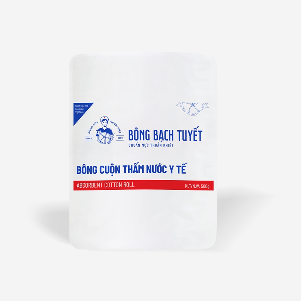 Bông y tế Bạch Tuyết 500gr - M