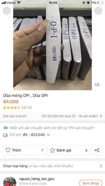 Dũa OPI , Dũa Móng OPI