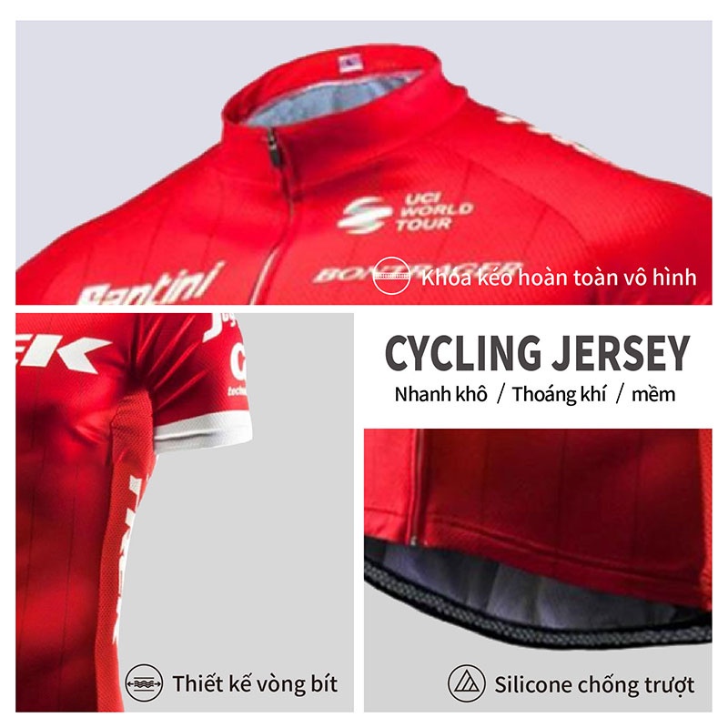 Bộ Quần Áo Đạp Xe Ngắn Tay Thời Trang Mùa Hè Cho Nam