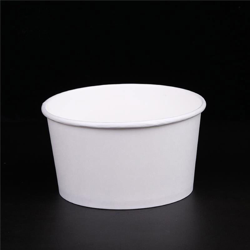 50 Tô bát giấy trắng dùng 1 lần có nắp đựng thức ăn nóng thực phẩm bún phở bánh cháo canh súp 750ml 800ml