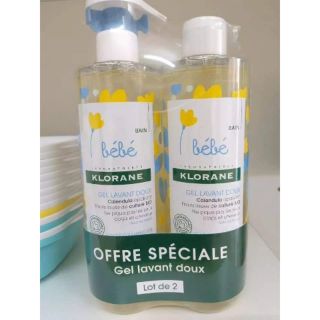 Sữa tắm gội 2 trong 1 Bebe Klorane 500ml Pháp giá 1 chai