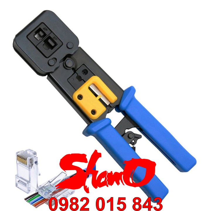 Kìm mạng xuyên thủng Tool cao cấp – Tương thích RJ11 | RJ12 | RJ45 – Tích hợp chức năng tuốt dây và trợ lực – Chính hãng