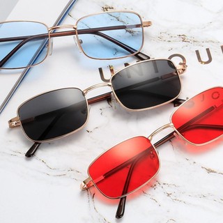 Kính MáT GọNg Vuông Nhỏ GọNg Kim LoạI Phong CáCh Âu Mỹ ThờI Trang