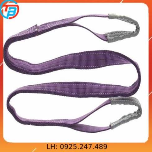 Dây cáp vải cẩu hàng 1 Tấn - bản 25mm - Hệ số 5:1 -  4 Mét CÁP THÉP Thái Bình VinàN