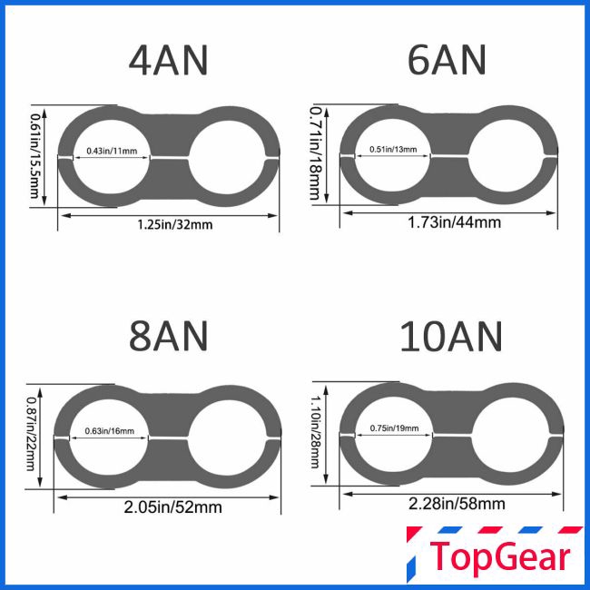 Đầu Kẹp Ống Nhiên Liệu An4 / An6 / An8 / An10 | BigBuy360 - bigbuy360.vn