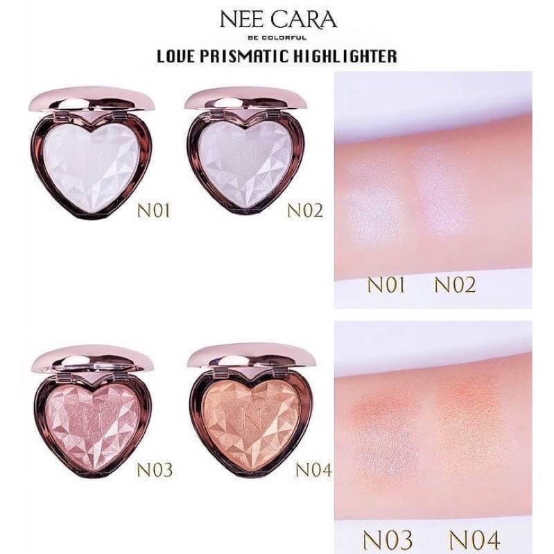 Phấn bắt sáng trái tim Nee Cara Let it Glow Highlighting Powder #N071