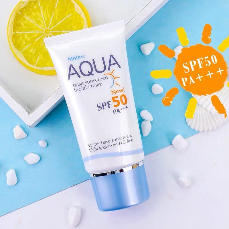 Kem Chống Nắng Dành Cho Da Mặt MISTINE AQUA BASE SUNSCREAM CREAM SPF 50 PA +++