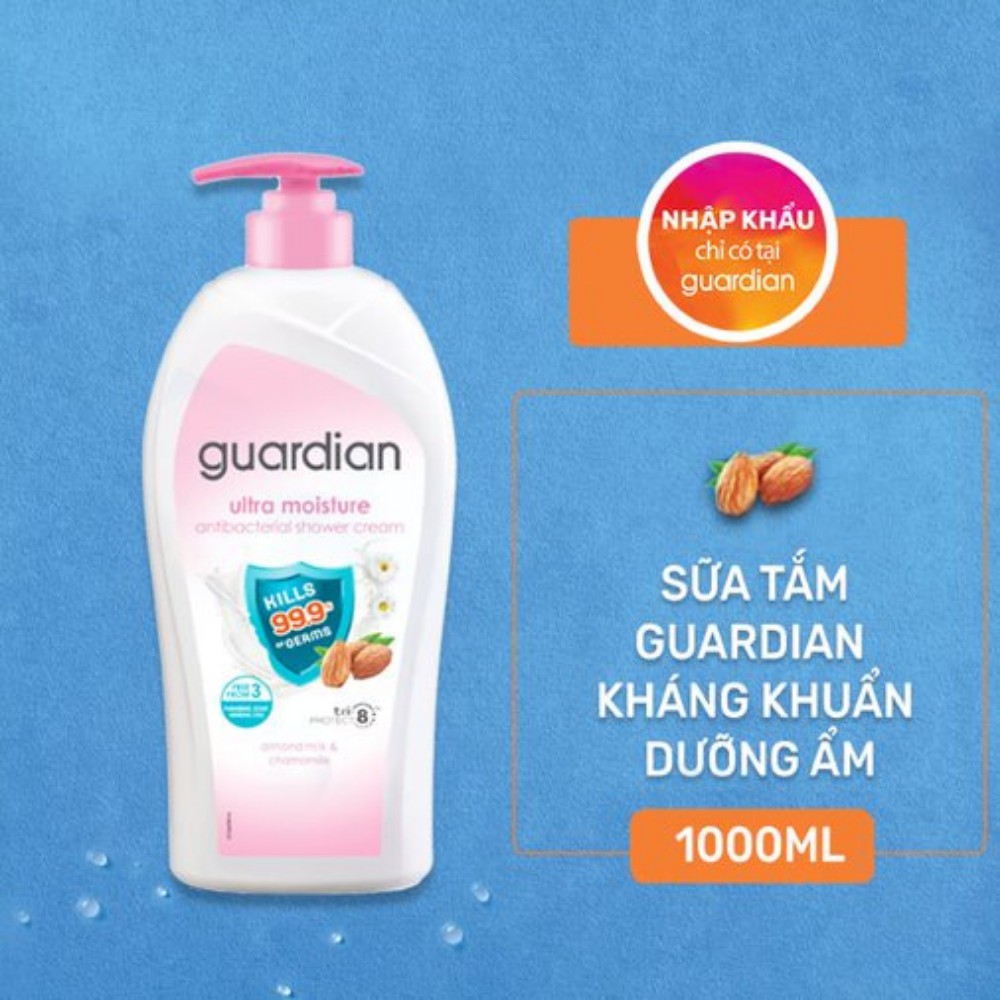 Sữa tắm Guardian kháng khuẩn dưỡng ẩm 1000ml