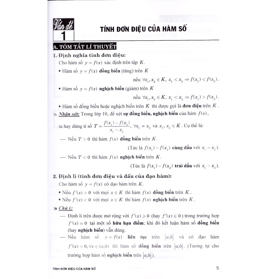 Sách - Phân loại và phương pháp giải trắc nghiệm hàm số 12.