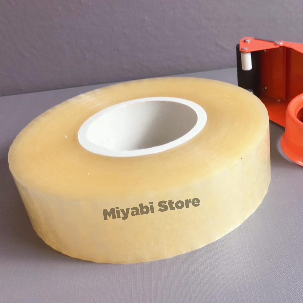 Băng dính 1kg / cuộn lõi nhựa 7mm đóng hàng - Băng dính trong lõi mỏng gói hàng - Miyabi Store