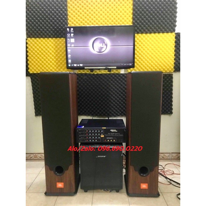 Dàn Karaoke Nghe nhạc Gồm Loa cây JBL + Âm ly Jarguar PA 203N Gold - cực hay cực đẹp