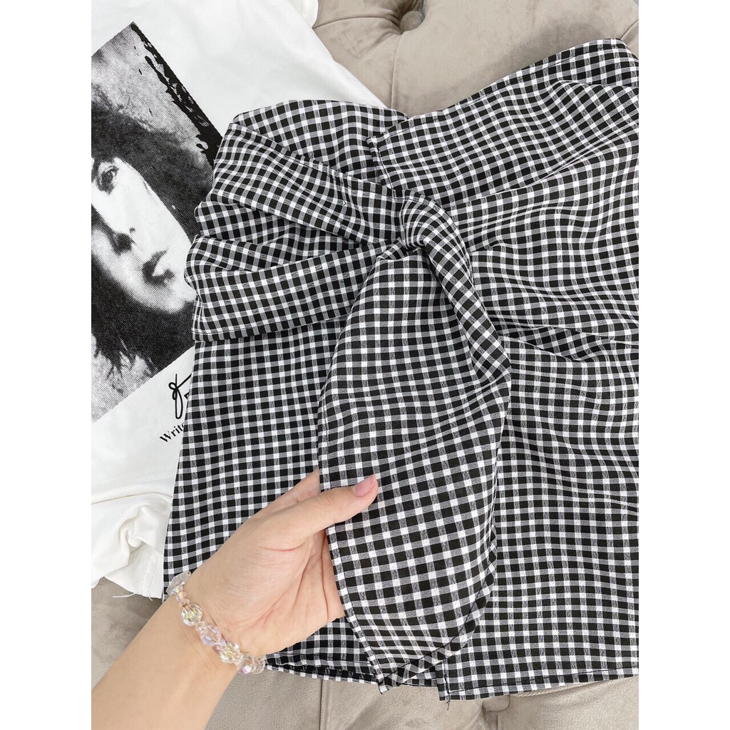 Sét Đồ Nữ , Sét Áo Phông Cô Gái Kèm Chân Váy Kẻ | BigBuy360 - bigbuy360.vn