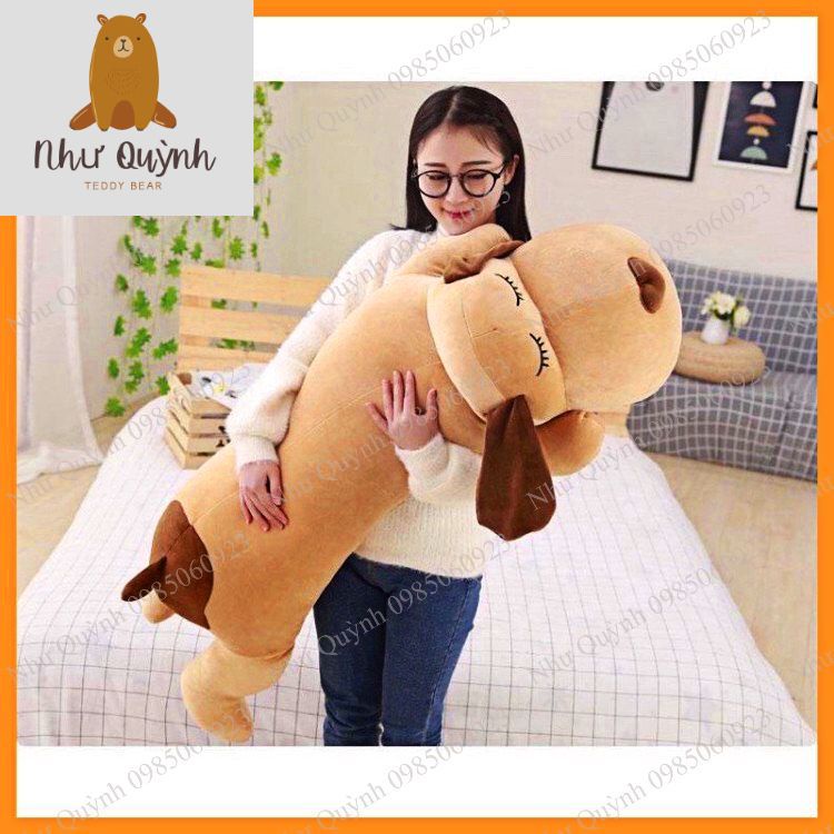 Chó mũi tim bông ⚡RẺ VÔ ĐỊCH⚡chó bông ôm ngủ bông gòn siêu êm -Kích thước 70cm 90cm 1m1