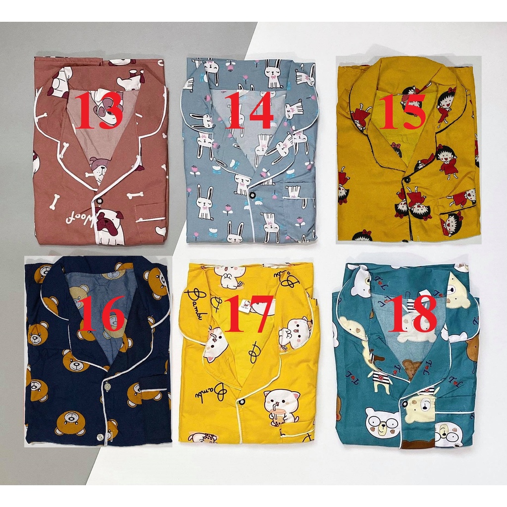 [Kate mềm] Bộ Pijama đùi chất Kate mềm freesize<60kg | BigBuy360 - bigbuy360.vn