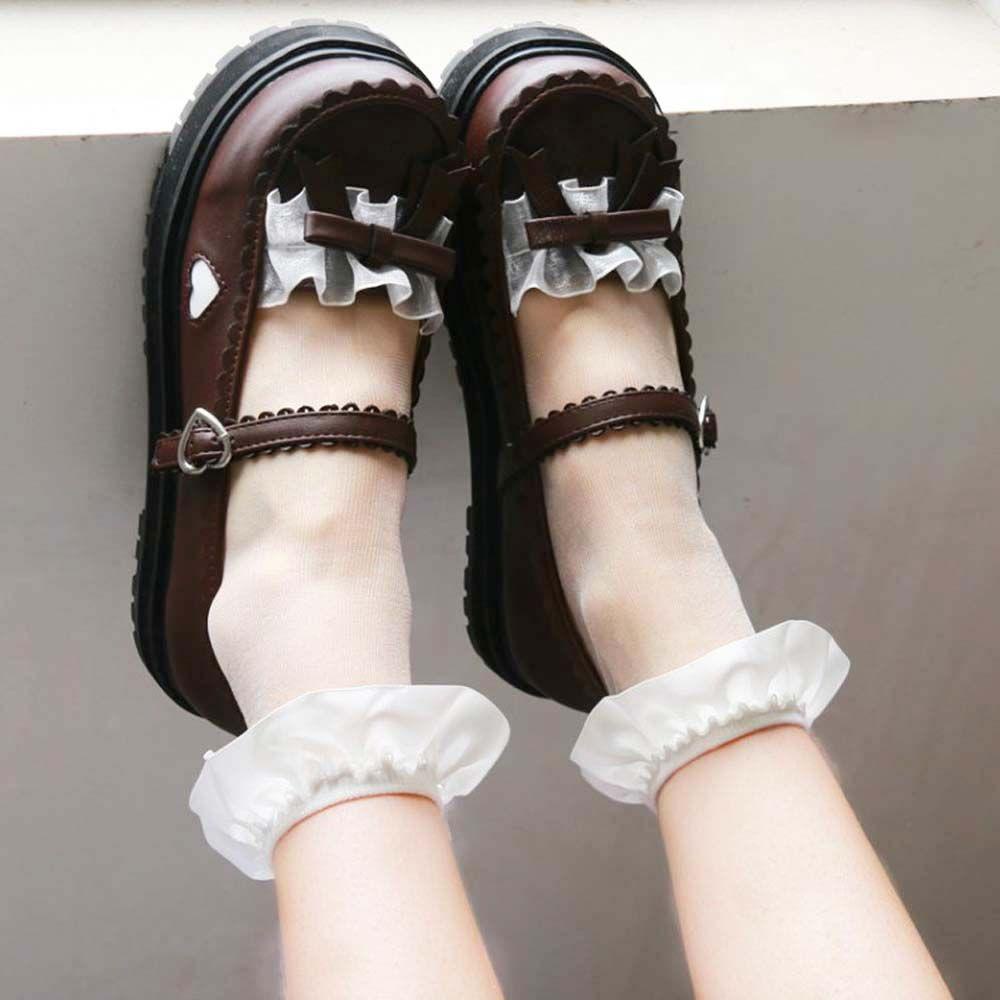 Vớ Lụa Cổ Vừa Phong Cách Nhật Bản Thời Trang Xuân Hè Cho Nữ