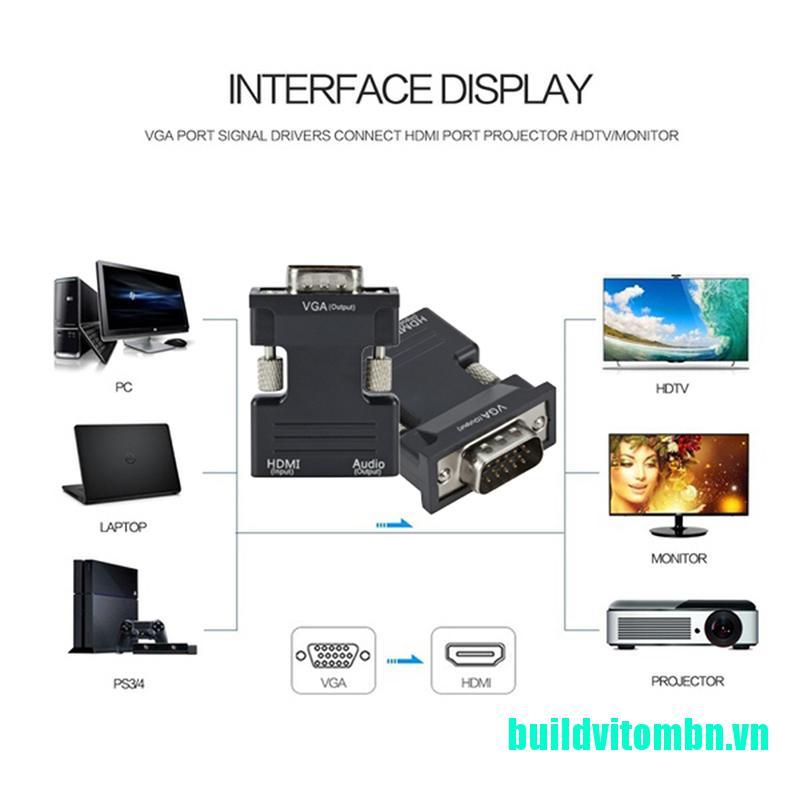 < Awsf < Awsf Hdmi Female Sang Vga Male Adapter Hỗ Trợ 1080p