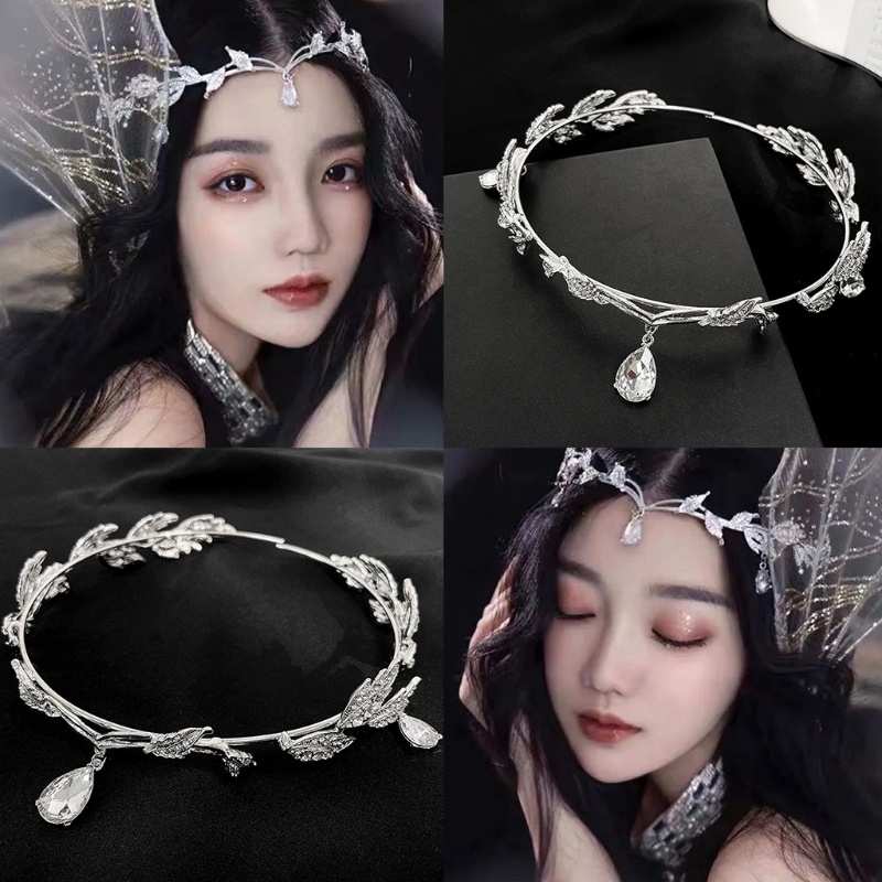 Băng Đô Cài Tóc Hình Vương Miện 10MK Đính Pha Lê
