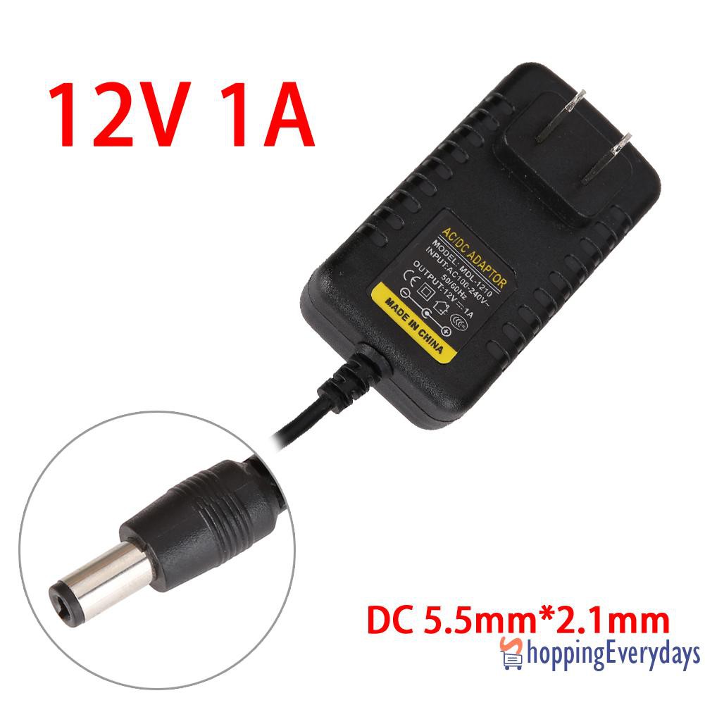 Thiết Bị Chuyển Đổi Nguồn Điện Ac Sang Dc 5.5mmx2.1mm 5.5mmx2.5mm 12v 1a