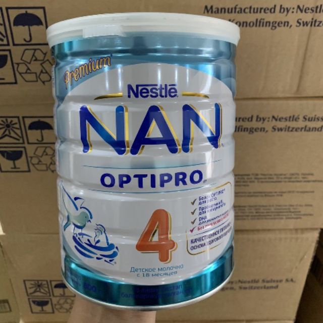 Sữa Nan Optipro số 4, 800 g, hàng xách tay Nga, có tem phụ