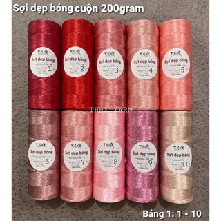 Sợi Dẹp Bóng 3mm, Sợi Dệt Dẹp, Ribbon 3mm