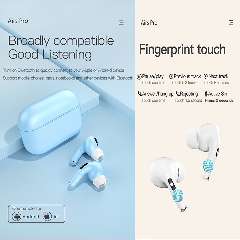 Tai nghe Airs Pro inPods 13 inPods 12 Pro I13 màu macaron Bluetooth 5.0 chất lượng cao PK i12 | BigBuy360 - bigbuy360.vn