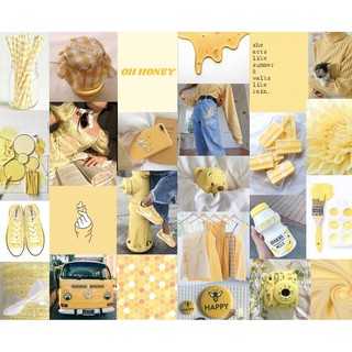 12 tấm Wall Collage - theme sữa mật ong