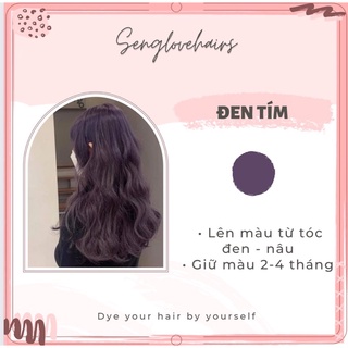 Thuốc nhuộm tóc màu đen tím