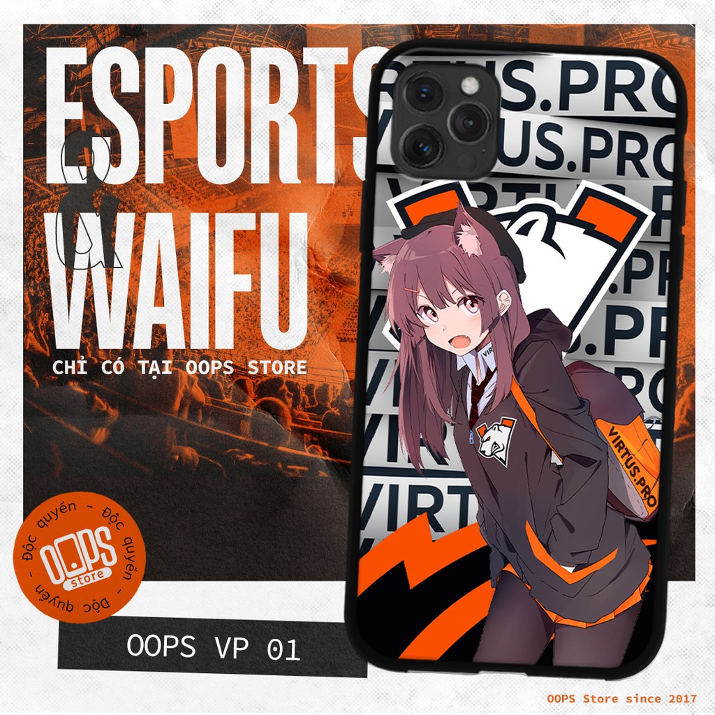 Ốp lưng Esports Waifu Team Virtus Pro dành cho iPhone