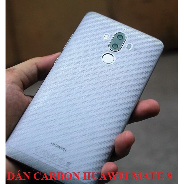 Miếng dán decal carbon mặt sau Huawei mate 10 pro chống tray xướt, chống bám vân tay (cắt sẵn)