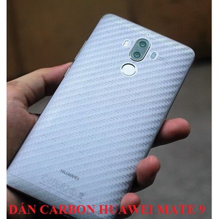 Miếng dán decal carbon mặt sau Huawei mate 10 pro chống tray xướt, chống bám vân tay (cắt sẵn)