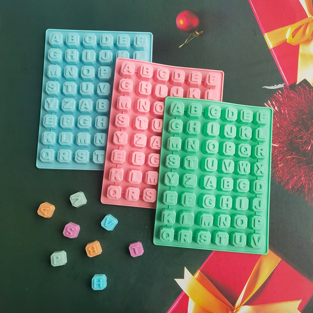 Khuôn Silicon Hình Bảng Chữ Cái Làm Kẹo - Chocolate - Thạch Rau Câu - Dụng Cụ Trang Trí Bánh