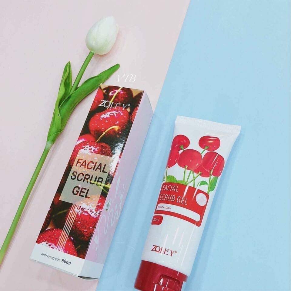 GEL TẨY TẾ BÀO CHẾT MẶT CHERRY FACIAL SCRUB GEL 80ML CHÍNH HÃNG - 3635