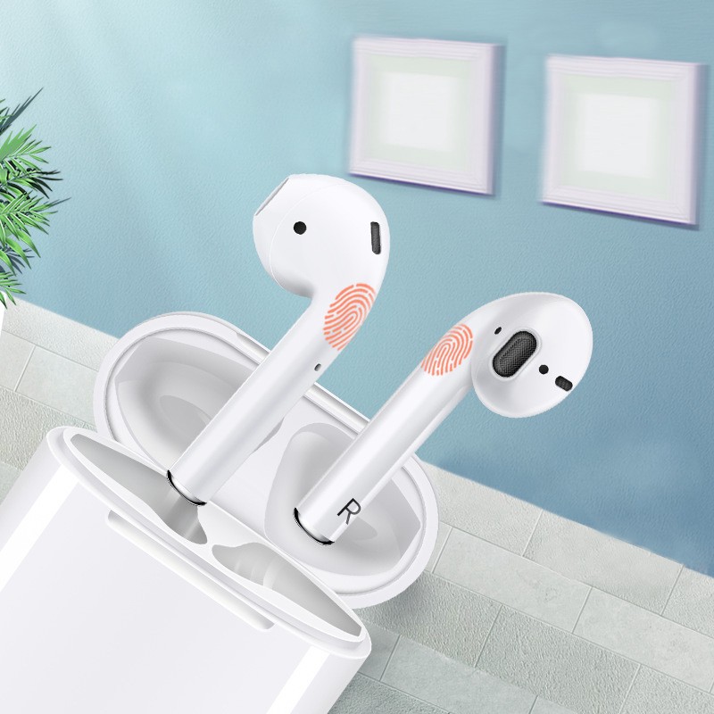 Tai Nghe Bluetooth Không Dây Inpods i12 TWS Cảm Biến Vân Tay Combo Miếng Dán Bảo Vệ Case Airpod Airpods - Phụ Kiện Việt