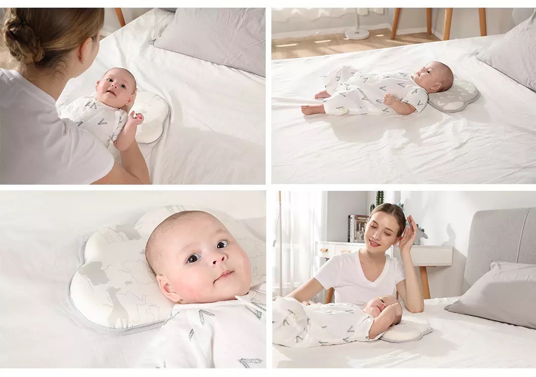 [Mã MKBC245 giảm 8% đơn 400K] EMMAKIDS - GỐI CAO SU NON CHỐNG BẸT ĐẦU CAO CẤP HÌNH ĐÁM MÂY (CHOC CHICK )