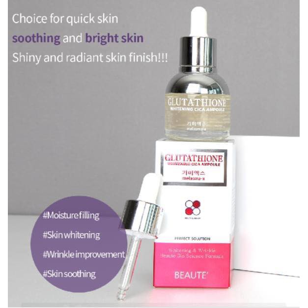 Serum dưỡng trắng Glutathione Whitening Cica Ampoule