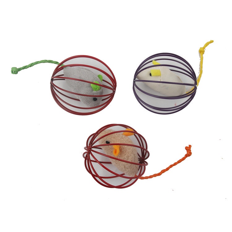 Đồ Chơi Xếp Hình Lồng Tự Động Giảm Căng Thẳng Có Chuông Cho Thú Cưng