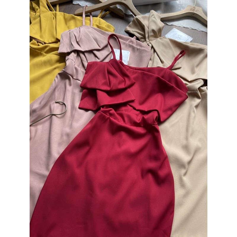 Váy body 2 dây dáng dài