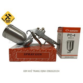 Súng phun sơn s710 iwasaki + bình 400cc
