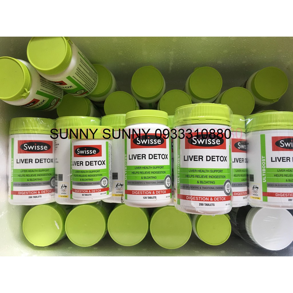 Viên uống Liver detox Swisse giải độc gan của Úc (60v-120v-200v) | BigBuy360 - bigbuy360.vn