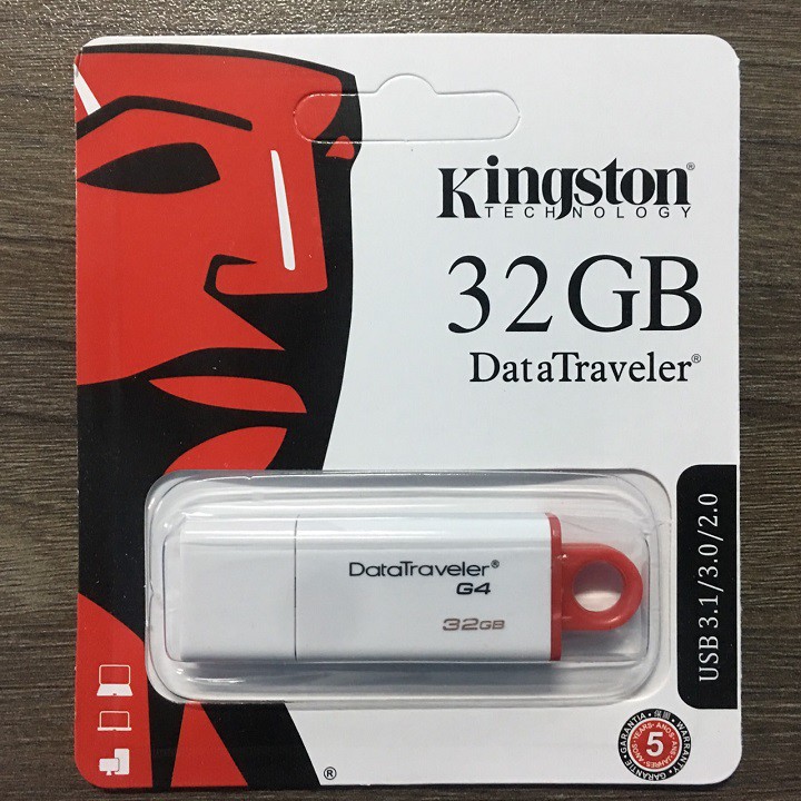 USB 3.0 Kingston 32GB DataTraveler G4 - USB 3.0 – Bảo hành 5 năm – CHÍNH HÃNG