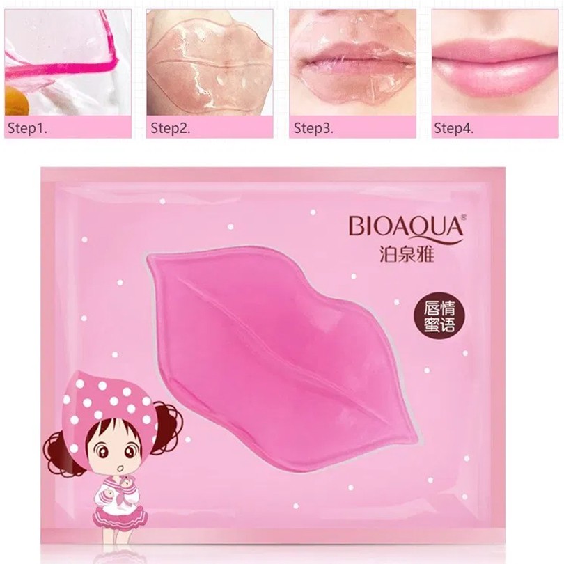 (hàng Mới Về) Set 6 Mặt Nạ Môi Bioaqua Dưỡng Ẩm Màu Hồng / Đen Phong Cách Hàn Quốc | BigBuy360 - bigbuy360.vn