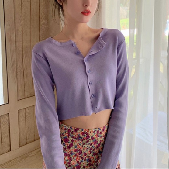 Áo len khuy cách điệu(AL10)
