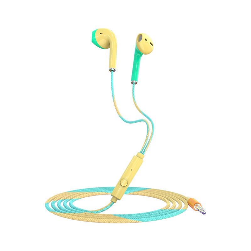 Tai nghe nhét tai giắc cắm 3.5mm có micro và nút điều chỉnh cho OPPO Samsung