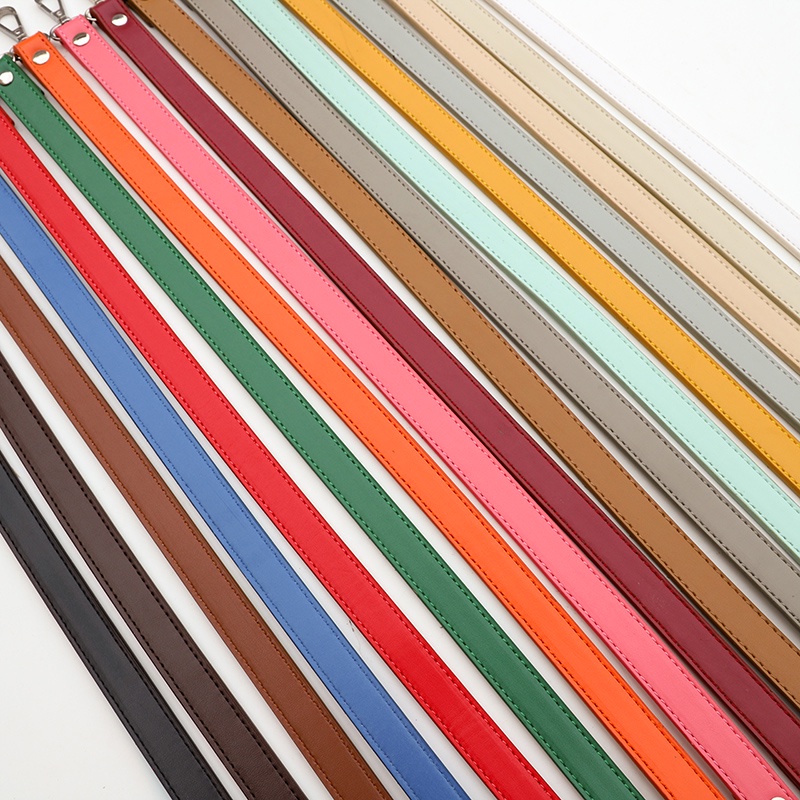 Dây Đeo Túi Xách Thay Thế Bằng Da PU Nhân Tạo Ngắn 60cm Màu Trơn