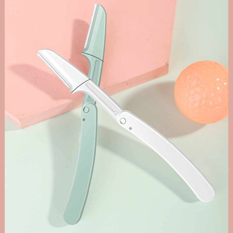 Bộ 3 dao tỉa lông mày Waterbeline chống trầy xước gập gọn được an toàn có hộp đi kèm