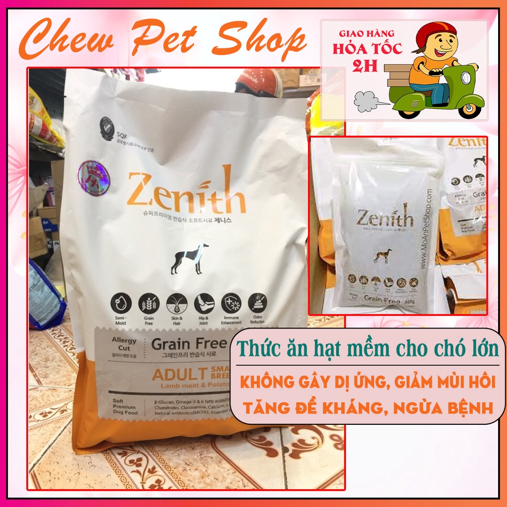 Thức ăn cho chó - Hạt mềm Zenith cho chó lớn 3kg