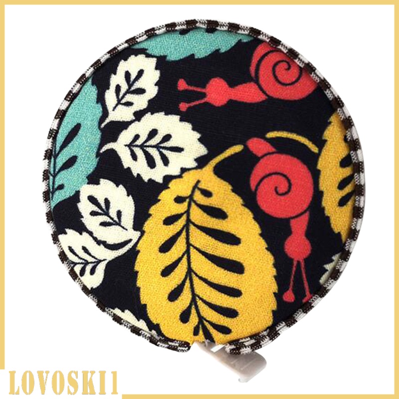 [LOVOSKI1]Measure Soft Measuring Tape with Cloth Case Sewing Tool Flower Pattern 150cm