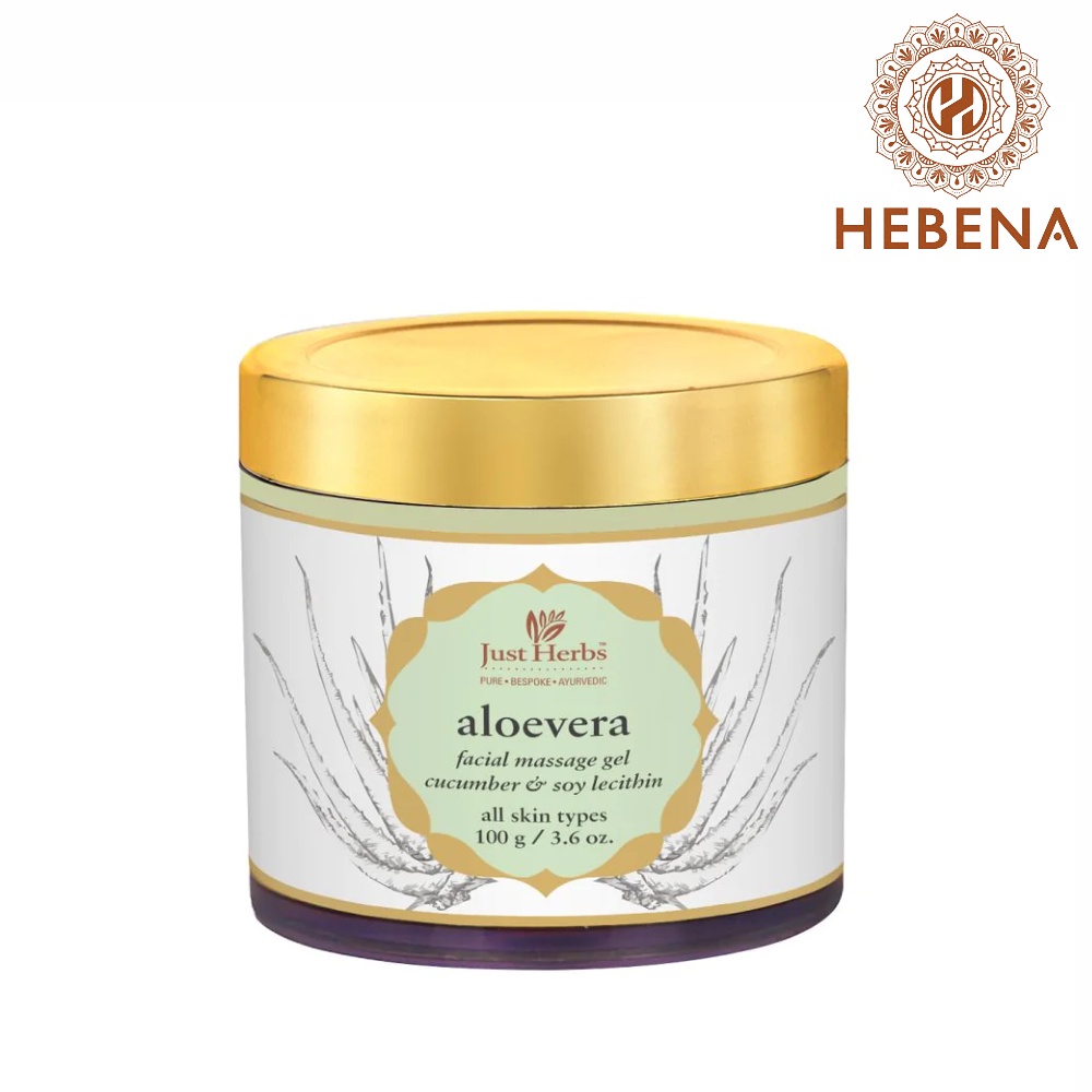 Gel nha đam - Just Herbs Aloevera Facial Massage Gel - hebenastore