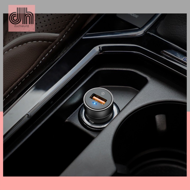 Tẩu sạc điện thoại nhanh 18w trên xe hơi ô tô Hoco Z32A