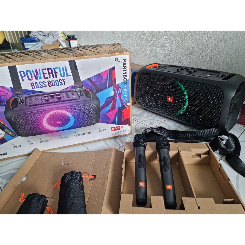 LOA JBL PARTYBOX ON THE GO likenew 99%